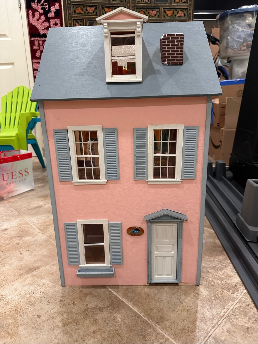 Hand Made Doll House with furniture-Made in New England! - Picture 2 of 10